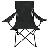 Giant Oversized XXXL Big Portable Folding Camping Beach Outdoor Chair with 6 Cup Holders! Fold Compact into Carry Bag (Black)