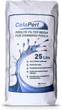 CelaPerl Perlite Filter Aid – Diatomaceous Earth Alternative - Swimming Pool & Spa Filtration – 24 Pounds = 48 Pounds DE