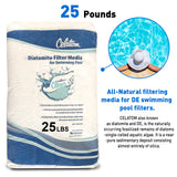 Celatom Diatomaceous Earth DE Pool Filter Aid – Swimming Pool & Spa Filtration – #1 Rated - 25 Pounds