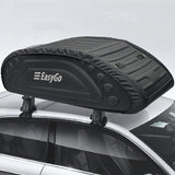 EasyGoProduct Aerodynamic Car Rooftop Cargo Carrier Bag - Soft Roof Top Luggage Bag for All Vehicles SUV with/Without Rack – Hard Sides - 4 Adjustable Straps – 8 Cubic Feet - Fold Flat Storage Bag