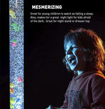 Bubble Tube Floor Fish Aquarium Lamp Kids Birthday or Christmas Gift–Lava Style Moon Lamp-Kids Room Lamp–Autism Sensory Lamp 4 Foot (48in) 20 Color Light Remote