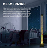 Bubble Tube Floor Fish Aquarium Lamp Kids Birthday or Christmas Gift–Lava Style Moon Lamp-Kids Room Lamp–Autism Sensory Lamp 4 Foot (48in) 20 Color Light Remote