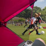 CoverU Sports Tent Pod SUN Protection – Pop Up 2 Person Hot Climate Canopy Shelter – Patent Pending - RED