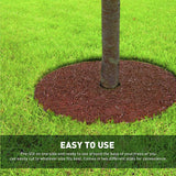 EasyGo Double Sided Rubber Mulch Ring Weed blocker- Natural Look Two Colors In One-Recycled Heavy Duty Rubber-Easy To Use-Tree and Root Protector-Reusable, Durable, Weather Resistant. 30 Inches