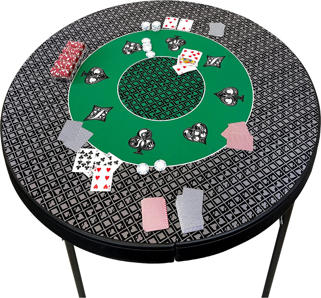 Store gå i stå udløser Poker Table Top Pad – for Texas Holdem Casino Style – 48” X 48” Round –  EasyGo Products