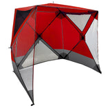 CoverU Sports Tent Pod SUN Protection – Pop Up 2 Person Hot Climate Canopy Shelter – Patent Pending - RED