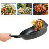Professional Flip Frying Pan 11” – Fry Pan W/3 Layer Cast Non-Stick Coating – PFOA Free - Black Finish – Patent Pending