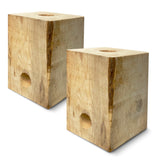 Burning BLOX Campfire Bonfire Firewood – Easy Light – Easy Clean-Up – Great for Camping, Beach and Cooking – Burns from Inside Out – 8” x 8” X 8” – Burns 2 Hours - Bonus 2 Fatwood Starters – Qty 2
