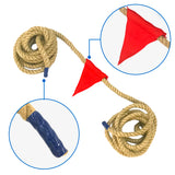 EASYGO 33 Foot TUG OF WAR ROPE WITH FLAG – KIDS and ADULTS FAMILY GAME – TEAM BUILDING – SOFT ROPE