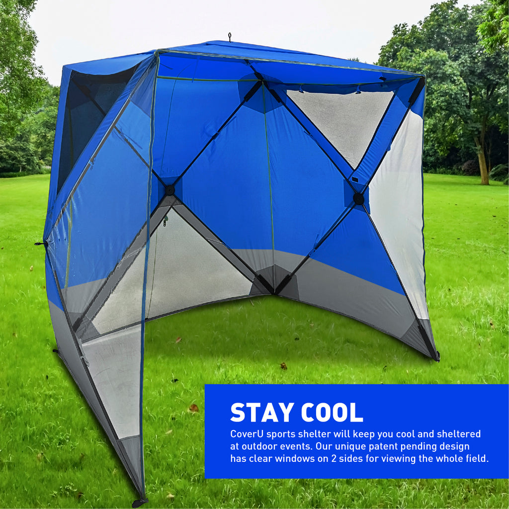 outdoor cover tent CoverU Sports Tent Pod SUN Protection – Pop Up 2 Person Hot Climate Ca – EasyGo Products