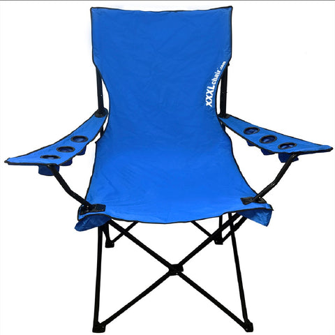 Giant Oversized Big XXXL Portable Folding Camping Beach Outdoor Chair with 6 Cup Holders! Fold Compact into Carry Bag!