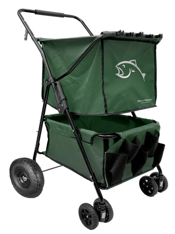 Fishing Cart Wagon - Holds 5 Fishing Poles LARGE Air Wheels Cooler EasyGo Products Fishing Cart Wagon - Holds 5 Fishing Poles LARGE Air Wheels Cooler EasyGo Products