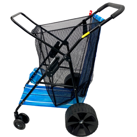 EasyGo Product Beach Cart Deluxe – Heavy Duty Folding Cart Beach Wagon – EasyGo  Products