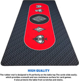 Poker Table Top Pad – for Texas Holdem Casino Style – 78” X 36” Rectangle – Portable Rolling Rubber Folding Mat – Professional 3 Layers-Includes Carry Bag, 72 Black