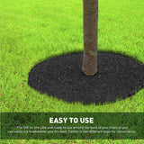EasyGo Double Sided Rubber Mulch Ring Weed blocker- Natural Look Two Colors In One-Recycled Heavy Duty Rubber-Easy To Use-Tree and Root Protector-Reusable, Durable, Weather Resistant. 30 Inches