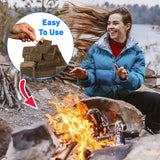 Eco Cubes Fire Starter Squares – Great Fire Starters for Chimney, Charcoal Grill, Fireplace, Campfire, Wood Stove, Pellet Grill and Charcoal