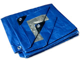 6' x 8' - Tent Shelter Tarp Cover Waterproof Tarpaulin Plastic Tarp Protection Sheet for Contractors, Campers, Painters,