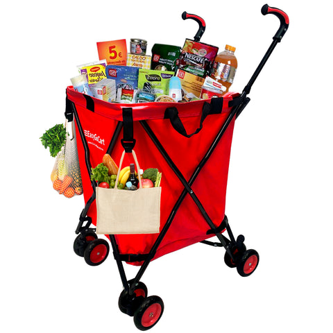 Fishing Cart Wagon - Holds 5 Fishing Poles – LARGE Air Wheels – Cooler  Platform – Storage Pouch – Fits in Trunk of Car - Great for Piers, Lakes