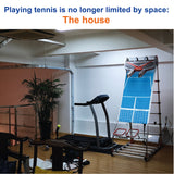 Tennis Trainer – Professional Practice Training Equipment – Real Tennis Action Workout – Ball Drops from Random Holes so Never the Same - Great for Tennis Lovers and Coaches – Commercial Grade - PATENTED