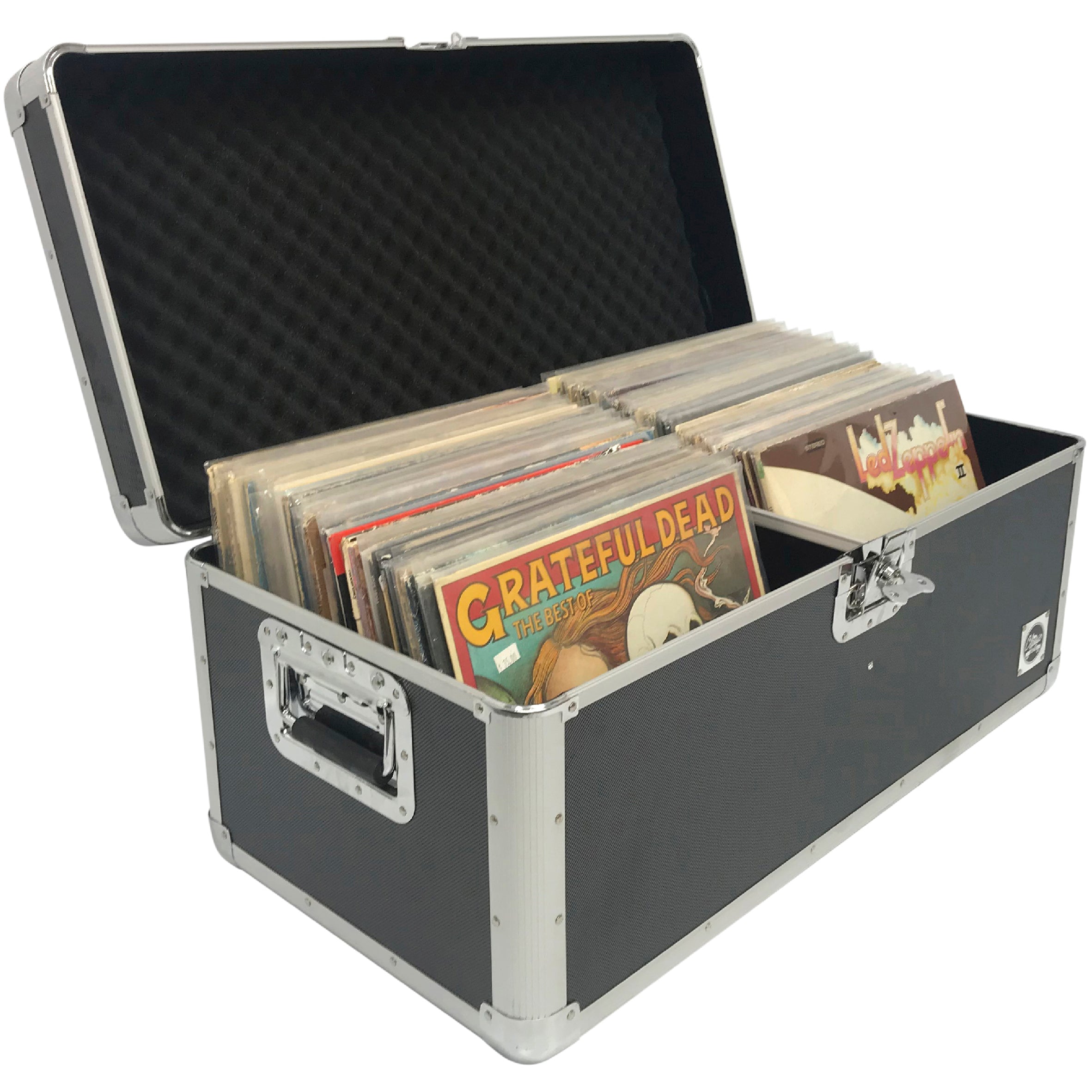 Vinyl Record Storage Case – Holds 50+ Records, Water-Resistant, With ...
