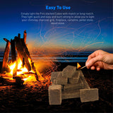 Eco Cubes Fire Starter Squares – Great Fire Starters for Chimney, Charcoal Grill, Fireplace, Campfire, Wood Stove, Pellet Grill and Charcoal