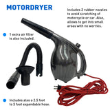 MotoDryer - Motorcycle and Car Dryer. This Blower Dryer has a Powerful Force of Warm-Hot Filtered Air.